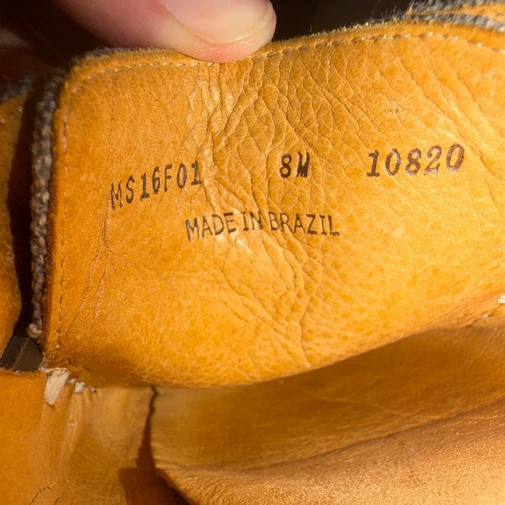 Peter Millar Mens Grey Canvas Boat Shoes MS16F01 Size 8M Brazil